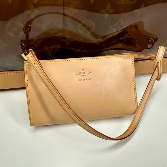 Louis Vuitton Cabas Ambre GM Brown Monogram Bag with Pouch - Picture 7 of 16